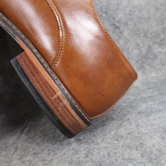 Dexter Shoes Mens 10 Oxford Derby Classic Cap Toe Formal Dress Brown Memory Foam - Picture 12 of 16